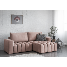 Eltap Bonett Monolith Corner Pull-Out Sofa 175x250x92cm, Pink (Bon_36) | Corner couches | prof.lv Viss Online