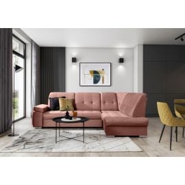 Eltap Sado Cloud Corner Pull-Out Sofa 192x272x95cm, Pink (CO-SAD-RT-24NU) | Living room furniture | prof.lv Viss Online