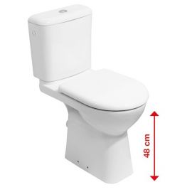 Jika Deep Toilet Bowl with Horizontal (90°) Outlet Without Seat, White (H8236160000001) | Toilet bowls | prof.lv Viss Online