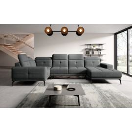 Eltap Neviro Vero Corner Sofa 201x350x77cm, Grey (CO-NEV-LT-05VER) | Living room furniture | prof.lv Viss Online