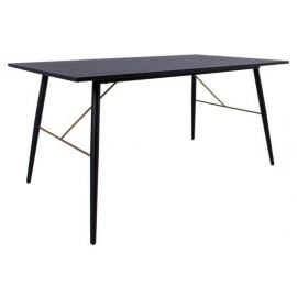 Home4You Luxembourg Kitchen Table 160x90cm, Black | Kitchen tables | prof.lv Viss Online
