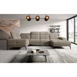 Eltap Neviro Vero Corner Sofa 201x350x77cm, Beige (CO-NEV-LT-18VER) | Corner couches | prof.lv Viss Online