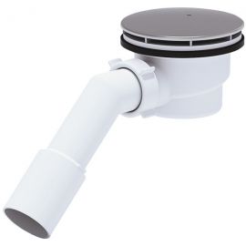 Aniplast Shower Tray Siphon 1 1/2 x 90 H=65mm, 40mm White/Chrome (834350) | Ani Plast | prof.lv Viss Online