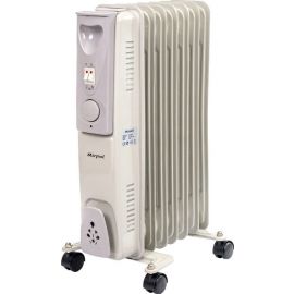 Mirpol HH-1001 Oil Filled Radiator with Thermostat 7 Sections 1500W, White, HH-1001 | Oil heaters | prof.lv Viss Online