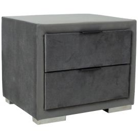Home4You Levanter Nightstand, 50x40.5x42cm, Grey (28892) | Bedside tables | prof.lv Viss Online