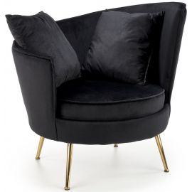 Halmar Almond Relax Armchair 90x90x87cm Black (V-CH-ALMOND-FOT-CZARNY) | Upholstered furniture | prof.lv Viss Online