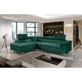 Eltap Eridano Monolith Corner Pull-Out Sofa 202x275x90cm, Green (ERI_36) | Living room furniture | prof.lv Viss Online