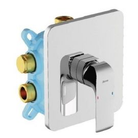 Ravak Flat FL 066.00 Bath/Shower Water Mixer with Thermostat Chrome (X070124) | Bath mixers | prof.lv Viss Online