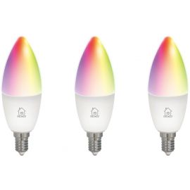 Viedā LED Spuldze Deltaco SH-LE14RGB-3P E14 5W 2700-6500K 3pcs (733304805387) | Apgaismes tehnika | prof.lv Viss Online