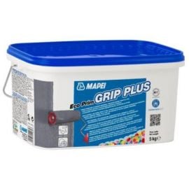 Mapei Eco Prim Grip Plus Primer for Floors and Walls, Interior/Exterior Use, Grey, 5kg (1560005) | Microcement | prof.lv Viss Online