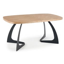 Halmar Veldon Extendable Table 160x90cm, Oak/Black | Halmar | prof.lv Viss Online