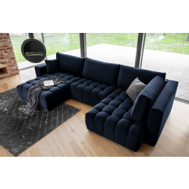 Eltap Bonito Loco Corner Pull-Out Sofa 175x350x92cm, Blue (CO-BON-LT-40LO) | Corner couches | prof.lv Viss Online