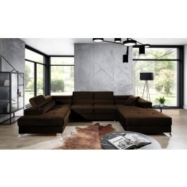 Eltap Eduardo Kronos Corner Pull-Out Sofa 202x345x90cm, Brown (Edr_101) | Corner couches | prof.lv Viss Online