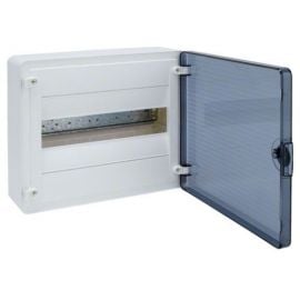 Шкаф распределительный Hager VSTD с прозрачными дверцами, белый IP44 | Предохранители и Распределительные щиты | prof.lv Viss Online