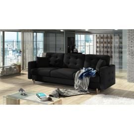 Eltap Asgard Sawana Retractable Sofa 95x235x86cm Black (Ask_07) | Sofas | prof.lv Viss Online