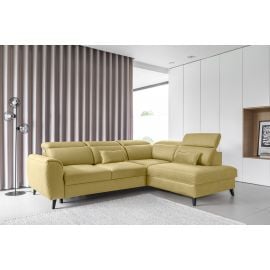 Eltap Noble Savoi Corner Pull-Out Sofa 201x255x100cm, Yellow (CO-NOB-RT-45SAV) | Living room furniture | prof.lv Viss Online