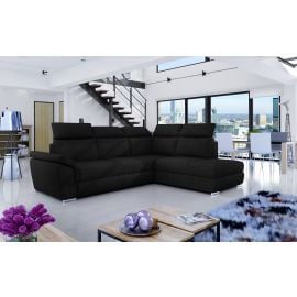 Eltap Loreto Kronos Corner Pull-Out Sofa 210x260x102cm, Black (Lor_170) | Corner couches | prof.lv Viss Online