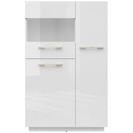 Black Red White FL Smart Display Cabinet, 156.5x98.5x42cm, White (S477-REG2D1W/KPL-BAL/BIP) | Living room furniture | prof.lv Viss Online