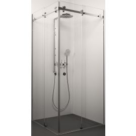 Glass Service Sabrina 200x80x80cm Square Shower Enclosure Transparent Chrome (80x80SAB) | Shower cabines | prof.lv Viss Online