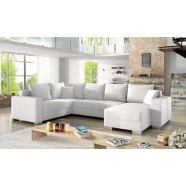 Stūra Dīvāns Izvelkams Eltap Marco Soft 53x312x92cm, Balts (Mc_09) | Mīkstās mēbeles | prof.lv Viss Online