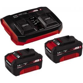 Einhell PXC-Starter-Kit Charger 18V + Batteries 2x18V, 3Ah (608243) | Battery and charger kits | prof.lv Viss Online