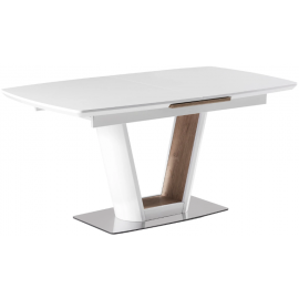 Журнальный столик Halmar Valetti раскладной 160x90 см, белый | Стеклянные столы | prof.lv Viss Online