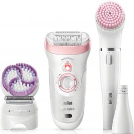 Braun 9-975 Deluxe Epilator White/Pink (#4210201223092) | For beauty and health | prof.lv Viss Online