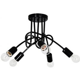 Спиральная лампа для потолочного крепления 40 Вт, Е27, черная (65387) | Освещение | prof.lv Viss Online