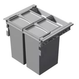 Atkritumu konteiners GOLLINUCCI 2x29 litri​ (560GS6-1) | Virtuves furnitūra | prof.lv Viss Online
