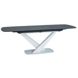 Signal Cassino Extendable Table 160x90cm, Dark Grey/White (CASSINOGB160) | Signal | prof.lv Viss Online