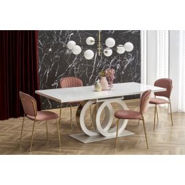 Стол Halmar Galardo раскладной 160x90 см, белый | Кухонные столы | prof.lv Viss Online
