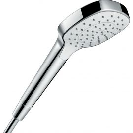 Hansgrohe Croma Select E 110 1jet Shower Head EcoSmart 9 l/min Chrome/White (26815400) | Hand shower / overhead shower | prof.lv Viss Online