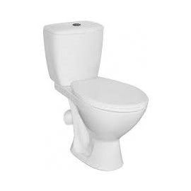 Cersanit Koral 031 Toilet Bowl with Slanting Outlet (45°), with Seat, White K100-340, 123033 | Toilets | prof.lv Viss Online