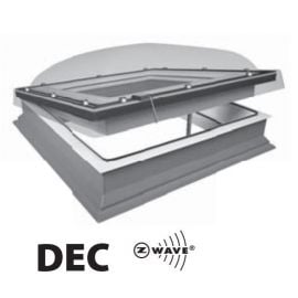 Fakro DEC-C P2 electric control skylight with a transparent dome | Flat roof windows | prof.lv Viss Online