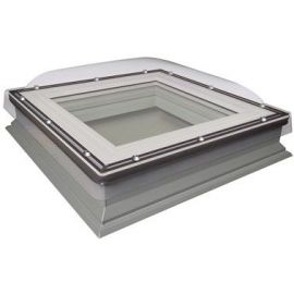 Fakro DXC-C P2 roof window with non-opening top light and transparent dome | Flat roof windows | prof.lv Viss Online