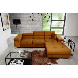 Stūra Dīvāns Izvelkams Eltap Ricardo Monolith 205x280x90cm, Dzeltens (Ric_66) | Mīkstās mēbeles | prof.lv Viss Online