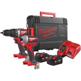 Инструментальный комплект Milwaukee M18 BLPP2B2-502X, 18 В, 2x5 Ач (4933464594) | Наборы инструментов | prof.lv Viss Online
