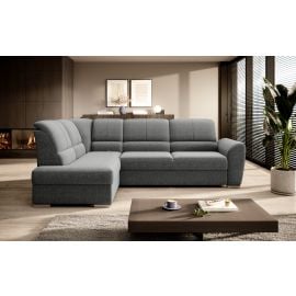 Eltap Siber Flowers Corner Pull-Out Sofa 186x270x93cm, Grey (CO-SIB-LT-04FL) | Sofas | prof.lv Viss Online