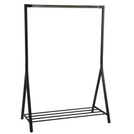 Home4You Clothes Rack Stand Brent 117x59x165cm, Black (AC76661) | Clothes racks and hangers | prof.lv Viss Online