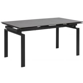 Стол Home4you Huddersfield раскладной 240x85 см, черный | Стеклянные столы | prof.lv Viss Online