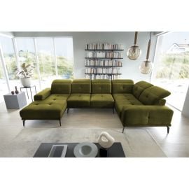 Eltap Neviro Cloud Corner Sofa 201x350x77cm, Green (CO-NEV-RT-33NU) | Sofas | prof.lv Viss Online