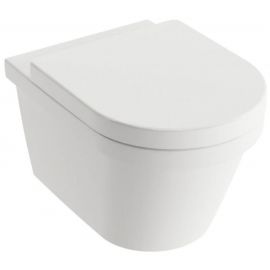 Ravak Chrome Rimless Wall-Hung Toilet Bowl with Horizontal (90°) Outlet, Without Seat, Without Flushing Rim, White (X01651) | Ravak | prof.lv Viss Online