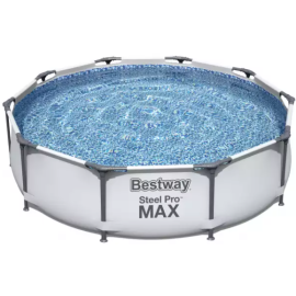 Бассейн Bestway Steel Pro Max каркасный 305x76 см белый/серый (56406) | Отдых для детей | prof.lv Viss Online