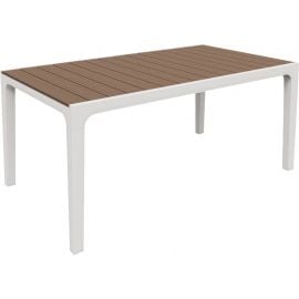 Keter Harmony Garden Table, 160x90x74cm, White/Brown (17201231) | Garden tables | prof.lv Viss Online