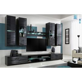 Halmar Blade 4 Sectional Sofa, 43x280x195cm, Black (FUR-BLADE4-CZR/SAP-KPL) | Living room furniture sets | prof.lv Viss Online