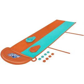 Bestway H2OGO! Sponge Soakers Double Slide 52484 Water Slide Orange/Blue (6941607310366) | Inflatable attractions | prof.lv Viss Online