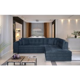 Stūra Dīvāns Izvelkams Eltap Pieretta Omega 58x260x80cm, Zils (Prt_32) | Stūra dīvāni | prof.lv Viss Online