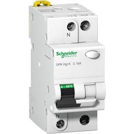 Schneider Electric Acti9 DPN Vigi K Комбинированный автоматический выключатель с дифференциальным током 2-полюсный, C изгиб, 16A/30мА, AC | Schneider Electric | prof.lv Viss Online