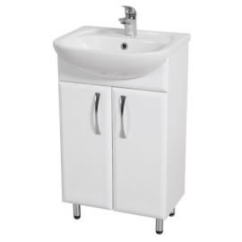 Aqua Rodos Декор 50 раковина с шкафом для ванной комнаты Белый (195711) | Шкафы с раковиной | prof.lv Viss Online