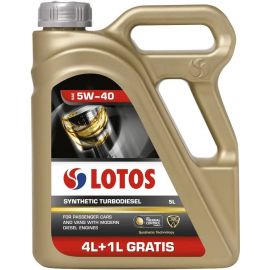 Синтетическое турбодизельное моторное масло Лотос 5W-40, 5 л (WF-K504E30-0H0&LOTOS) | Lotos | prof.lv Viss Online